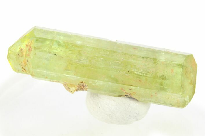 Gemmy Yellow-Green Apatite Crystal - Morocco #276531
